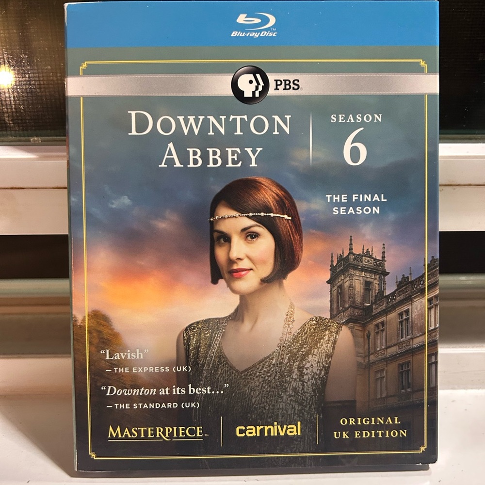 PBS Downton Abbey Season 6 Blu-ray — Blue & Gold Cover